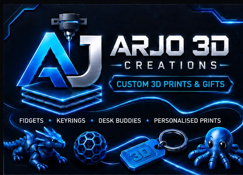 Arjo 3D Creations - custom 3D prints and gifts